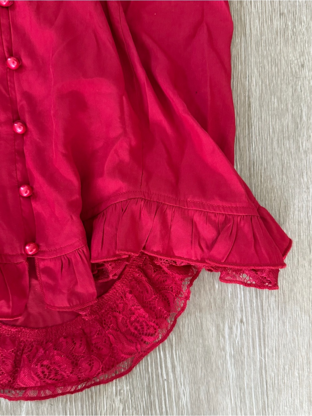 Scarlet Darkness red victorean peasant blouse sz XL - Picture 2 of 8